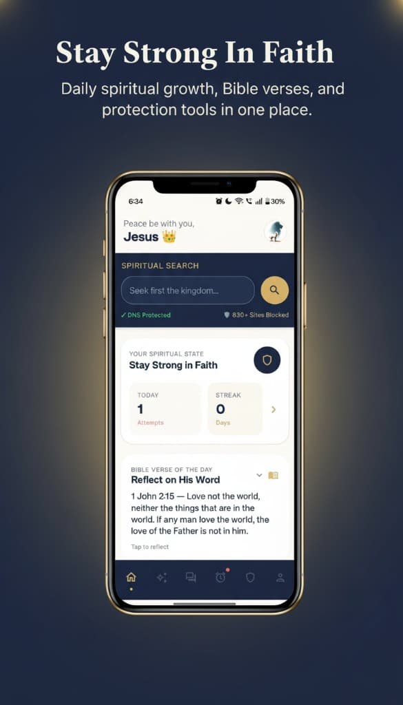 Purity Shield Pro — Stay strong in faith with daily spiritual growth and DNS protection